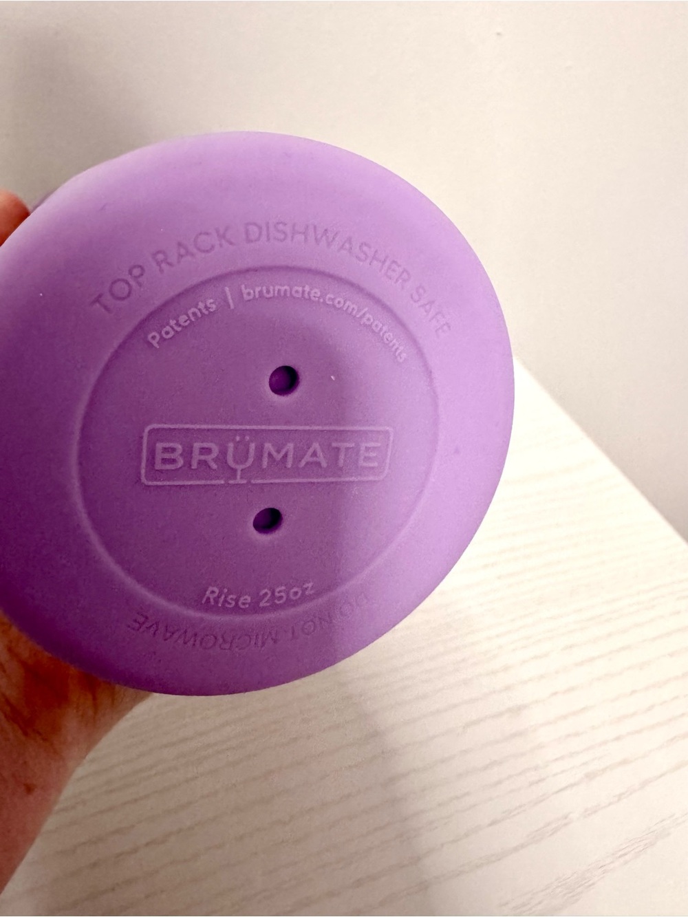 BrüMate Rise 25oz Lavender Water Bottle with Stainless Steel Straw - Picture 7 of 9